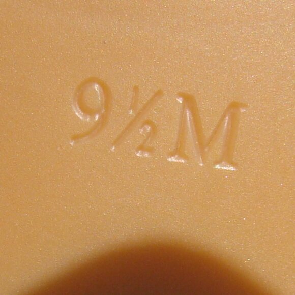 Talbots tan vegan leather and cork sole ankle strap sandals, size 9.5 - Picture 5 of 5